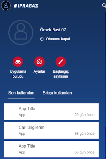 Bayi İpragaz A.Ş. ekran görüntüsü