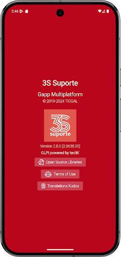3S Suporte ekran görüntüsü
