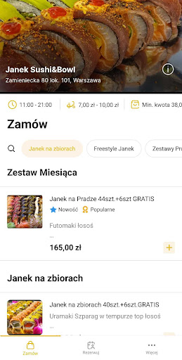Janek Sushi&Bowl ekran görüntüsü