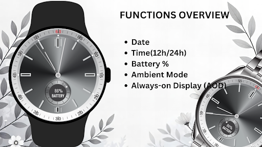 Silver Classic Watch Face ekran görüntüsü