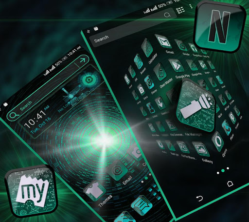 Hi Tech Launcher Theme ekran görüntüsü