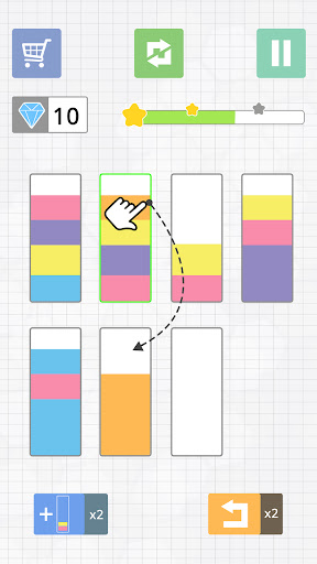 Liquid Puzzle: sort the colors ekran görüntüsü