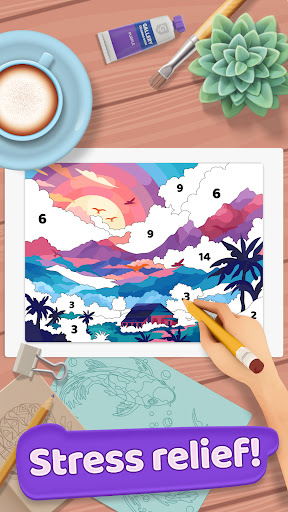 Gallery: Color by number game ekran görüntüsü