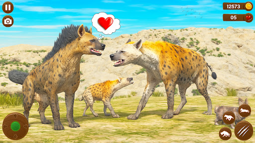 Wild Hyena Family Life Sim ekran görüntüsü