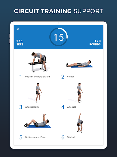 Virtuagym Touch in-gym coachin ekran görüntüsü