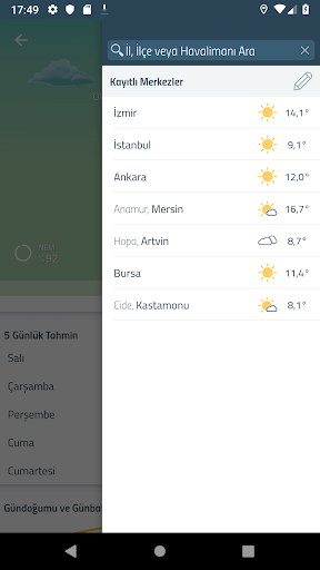 Meteoroloji Hava Durumu ekran görüntüsü