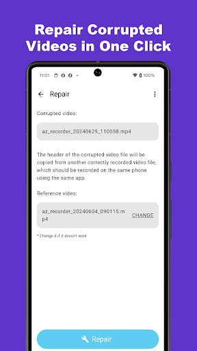 Video Fixer - VFixer ekran görüntüsü