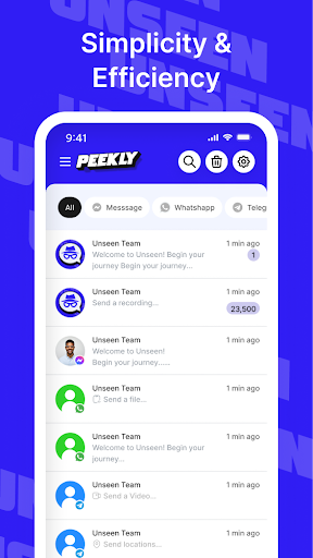 Peekly: Unseen Chat & Track ekran görüntüsü