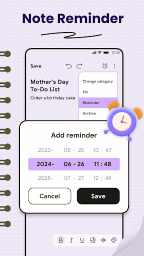 Notes, Notepad & Memo Calendar ekran görüntüsü