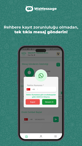 WaMessage Bulk WP Toplu Mesaj ekran görüntüsü