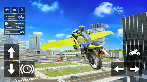 Flying Motorbike Simulator ekran görüntüsü