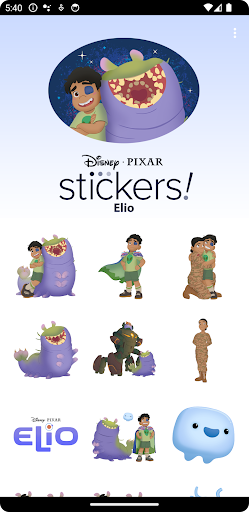 Pixar Stickers: Elio ekran görüntüsü