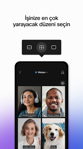 Webex Meetings ekran görüntüsü