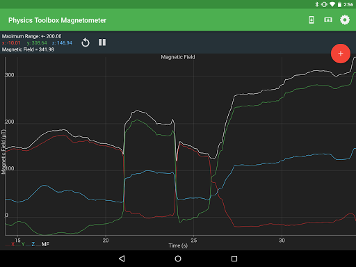 Physics Toolbox Magnetometer ekran görüntüsü
