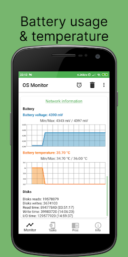 OS Monitor: Sistem Yöneticisi ekran görüntüsü