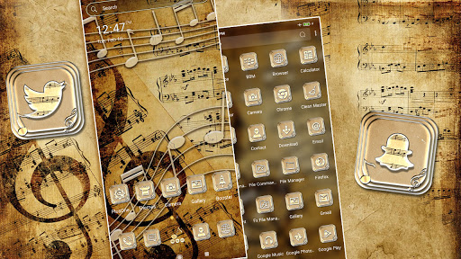 Musical Note Launcher Theme ekran görüntüsü