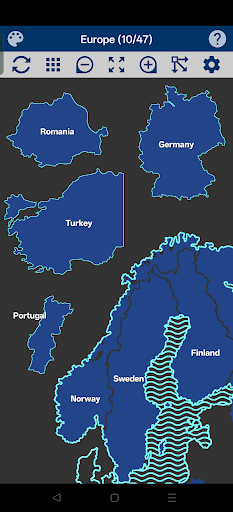 Europe Map Puzzle ekran görüntüsü