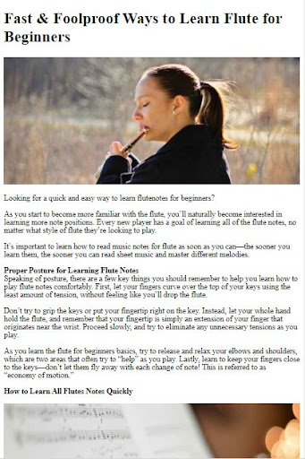 How to Play Flute ekran görüntüsü