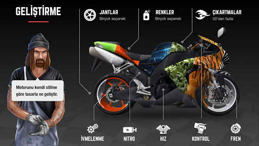 Racing Fever: Moto ekran görüntüsü