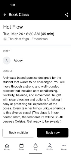 The Nest Yoga ekran görüntüsü