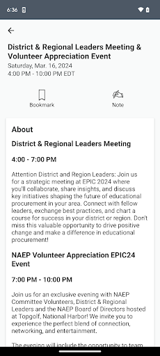 NAEP Conferences ekran görüntüsü
