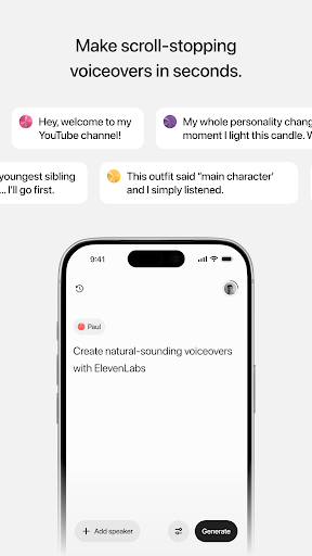 ElevenLabs: AI Voice Generator ekran görüntüsü