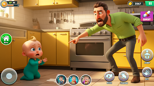 Papa Simulator: Prank Game ekran görüntüsü