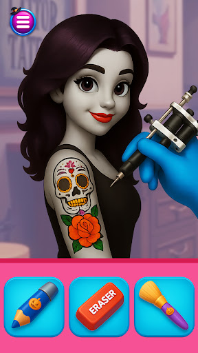 Halloween Tattoo Artist Games ekran görüntüsü