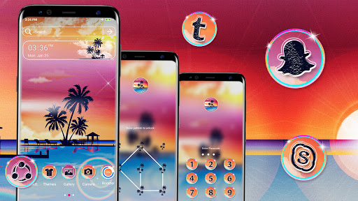 Cool Beach Theme ekran görüntüsü