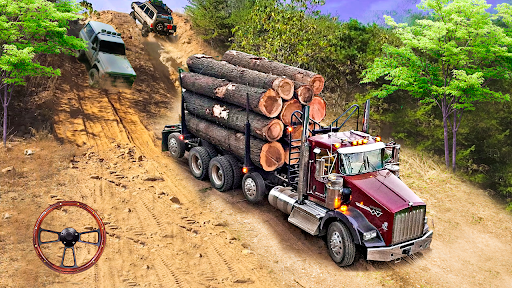 Offroad Logging Truck Games 3D ekran görüntüsü