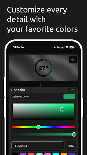 Battery Widget: Level & Color ekran görüntüsü