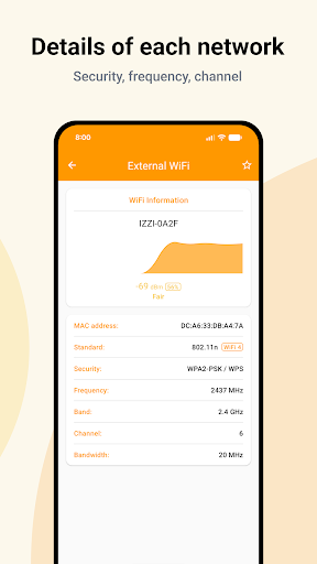 WiFi Signal Strength Meter ekran görüntüsü