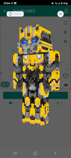 HD Skins for Minecraft 128x128 ekran görüntüsü