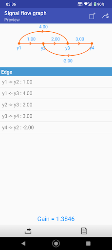 Signal flow graph ekran görüntüsü