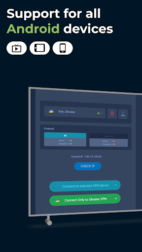 VPN Ukraine - Get Ukrainian IP ekran görüntüsü