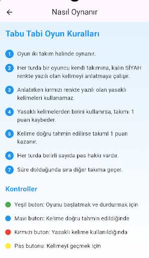 Tabu İnternetsiz Kelime Oyunu ekran görüntüsü