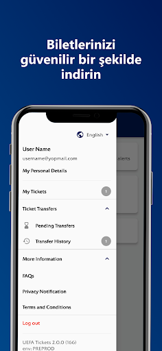 UEFA Mobile Tickets ekran görüntüsü