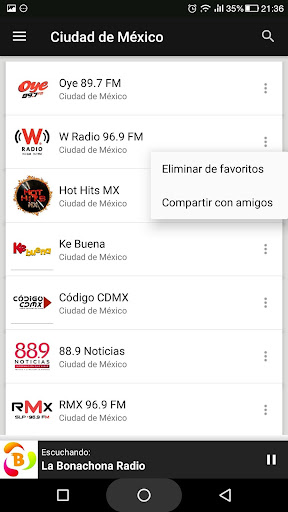 Mexico City Radio Stations ekran görüntüsü