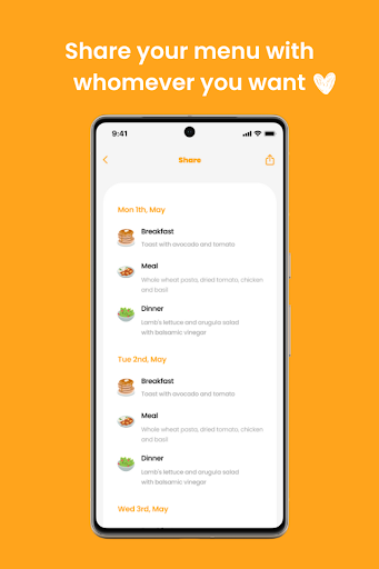 Bite plan: Weekly menu planner ekran görüntüsü