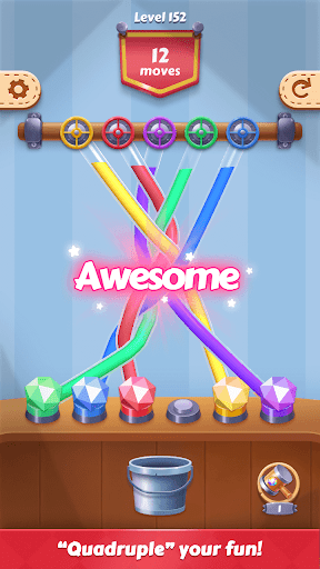 Tangle Fun 3D- Untie all knots ekran görüntüsü