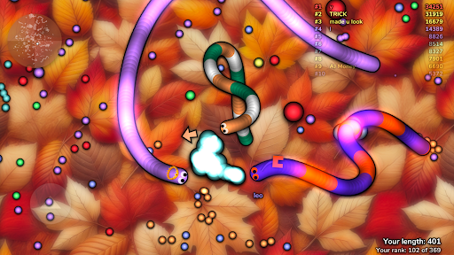 slither.io ekran görüntüsü