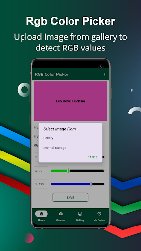 RGB Color Picker ekran görüntüsü