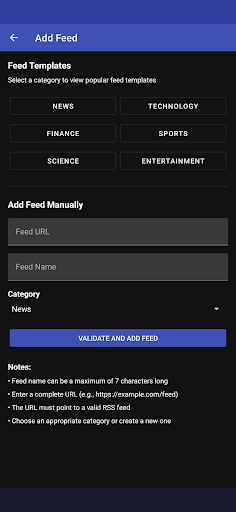 Simple RSS Reader ekran görüntüsü