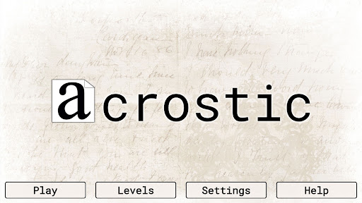 Acrostic ekran görüntüsü
