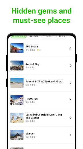Santorini SmartGuide ekran görüntüsü