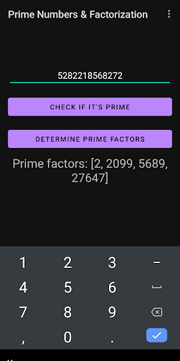 Prime Numbers & Factorization ekran görüntüsü