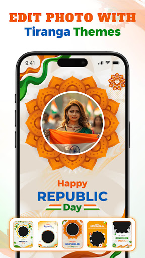 Republic Day Frames Editor ekran görüntüsü