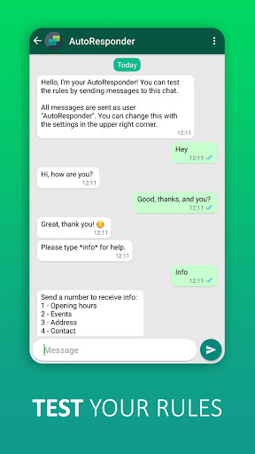 AutoResponder for WA ekran görüntüsü