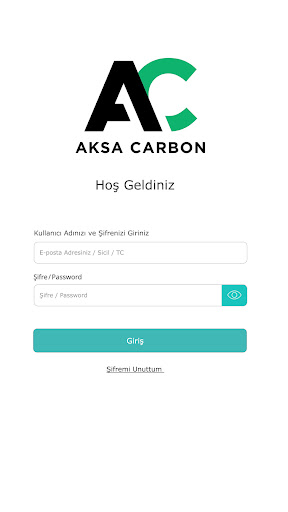 Aksa Carbon Portal ekran görüntüsü