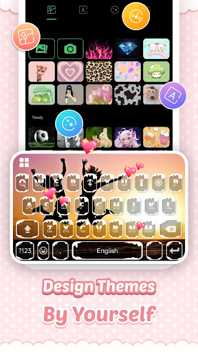 Pink Cute Hippo Tema ekran görüntüsü